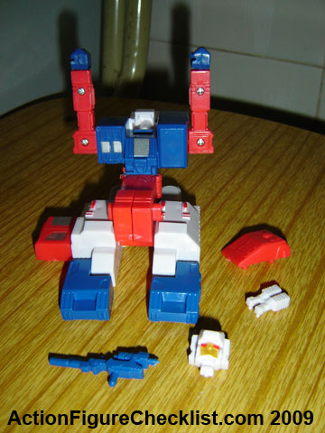 red white and blue transformer