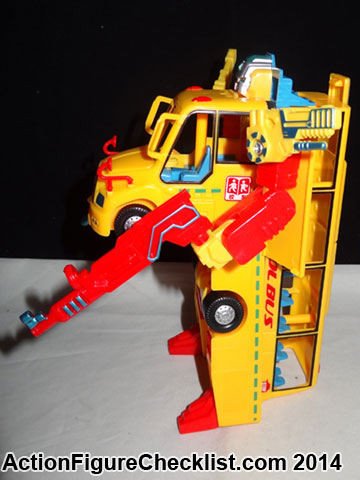 school bus transformer toy
